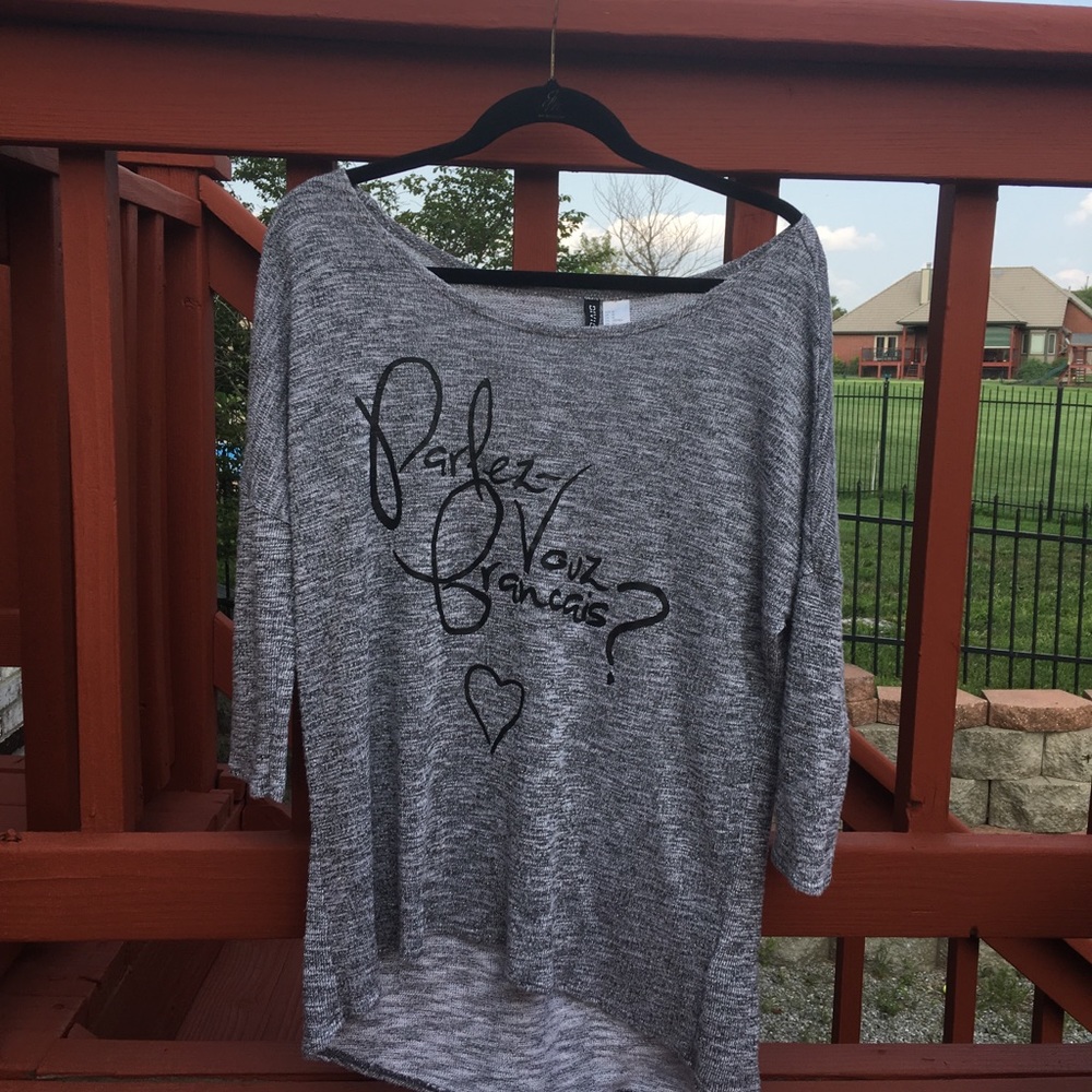 A gray h&m medium sweater